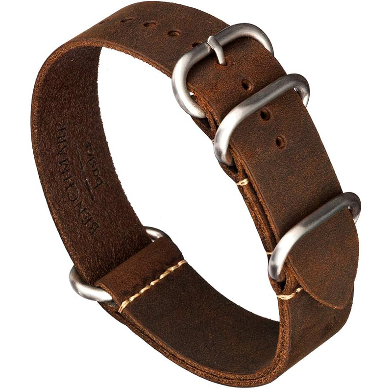 brown leather zulu strap