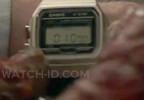 Jack Quaid uses a Casio F91WM-7A watch in the movie Novocaine.