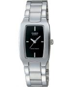 Casio LTP1165A-1C black casual ladies watch, with metal band and black dial