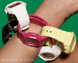 Rihanna wears several Casio Baby-G and mini G-Shock watches