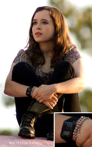 Casio CA53W-1 Calculator watch on the wrist of Ellen Page in Whip It