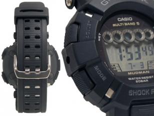 Casio G-Shock GW9000A-1 details: the strong rubber band and mud, dust and shock 