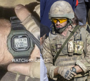 Aaron Taylor-Johnson wears a Casio W218H-3AV watch in the movie Fuze.