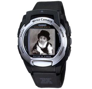 Casio WQV3-1BNDL Color Wrist Camera with black band