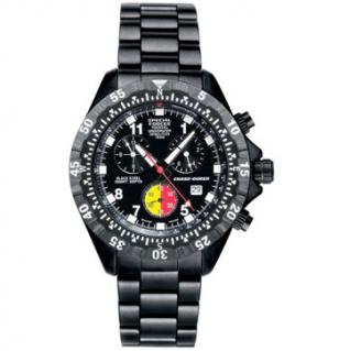 Chase-Durer Special Forces 1000XL UDT watch with black case and bracelet