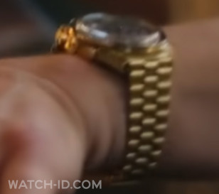 Close-up of the gold watch worn by Tom Hiddleston in Season 2 of The Night Manager