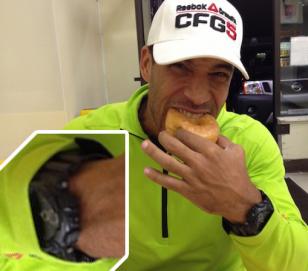 Neal Maddox wearing his Casio G-Shock GD100-1B watch