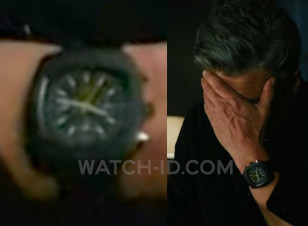 Patrick Dempsey wears a black chronograph watch in the series Memory of a Killer.