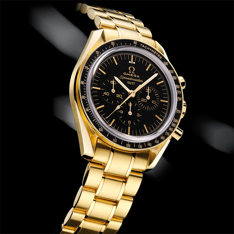 gold omega moon watch